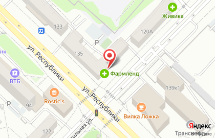 Специализированный магазин Коньяки Дагестана на улице Республики на карте