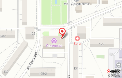 Магазин разливного пива на улице Суворова на карте