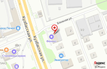 Торговая компания Феникс в Канавинском районе на карте