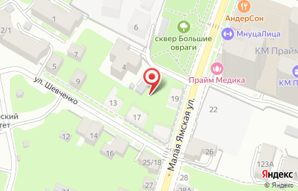 Виктория на улице Шевченко на карте