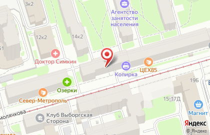 Магазин тканей и штор Ткач текстиль на улице Смолячкова на карте