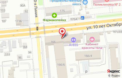 Ресторан доставки суши и роллов Японский домик на улице 10 лет Октября на карте
