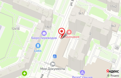 Мини-маркет 2 шага в Выборгском районе на карте