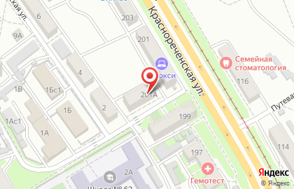 Продуктовый магазин Каравай на Краснореченской улице на карте