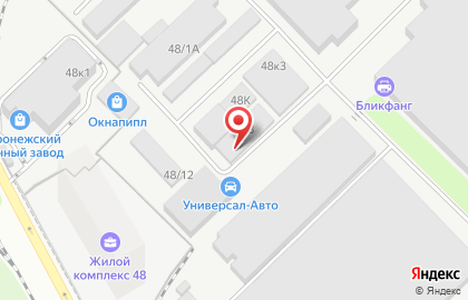 Мотортехнология-В в Воронеже на карте