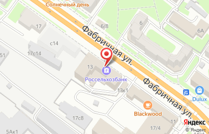 Банк Россельхозбанк на Фабричной улице на карте