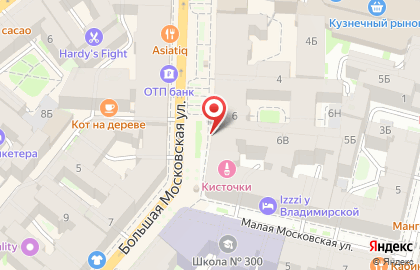 Магазин товаров для рукоделия, шитья и творчества Искусница на Малой Московской улице на карте