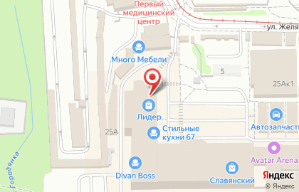 Торгово-монтажная компания Лидер в Смоленске на карте