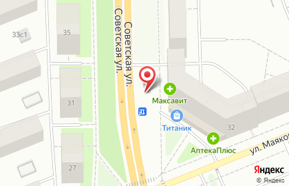 Фирменный магазин и павильон Золотая Нива на Советской улице на карте