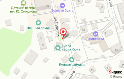 Гостиница Золотая бухта в Калининграде на карте