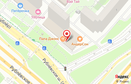 ЧЕТЫРЕ ЛАПЫ на улице Рублевское на карте