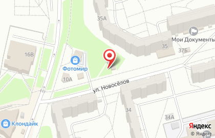 Киоск фруктов и овощей в Новоильинском районе на карте