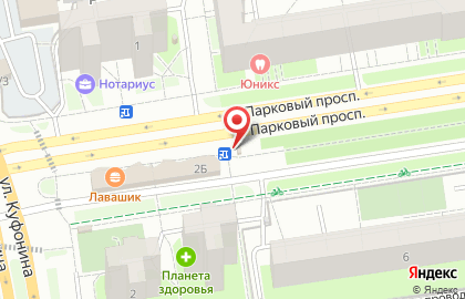 Магазин и киоск печатной продукции на Парковом проспекте на карте