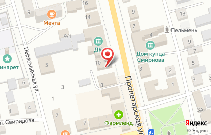Магазин мясной продукции Ариант на Пролетарской улице на карте