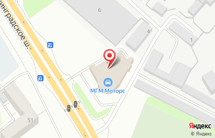 Автоцентр МГМ Моторс, на карте
