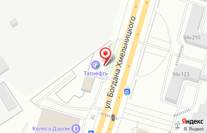 Автозаправочная станция Лукойл на улице Богдана Хмельницкого на карте