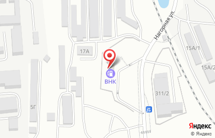 АЗС ВНК на Нагорной улице на карте