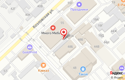 Фабрика мебели ама Комфорт в Ворошиловском районе на карте