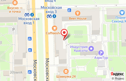 Алоха на Московском проспекте на карте