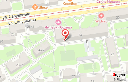 Детский сад №10 в Приморском районе на карте