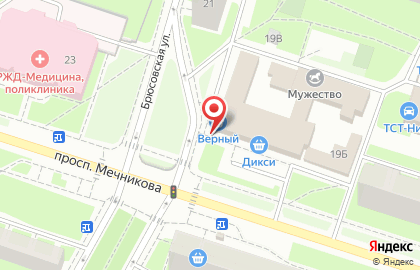Супермаркет Верный на проспекте Мечникова на карте