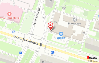 Парикмахерская эконом-класса Краса на проспекте Мечникова на карте
