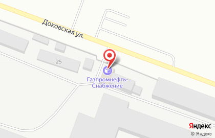 Транспортно-логистическая компания Газпромнефть-Снабжение на Доковской улице на карте