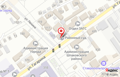Шпаковский районный суд Ставропольского края, г. Михайловск на карте
