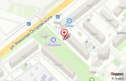Киоск по продаже фруктов и овощей на улице Николая Островского на карте