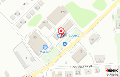 Супермаркет Пятёрочка на улице Федора Горячева на карте
