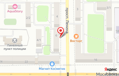 Салон красоты Красотка на проспекте Ленина на карте
