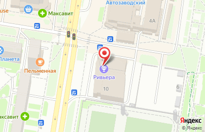 Торгово-развлекательный центр Ривьера в Автозаводском районе на карте