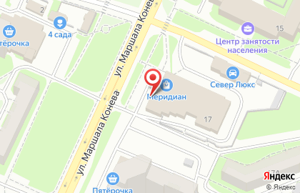 Детский магазин Я расту на улице Маршала Конева на карте