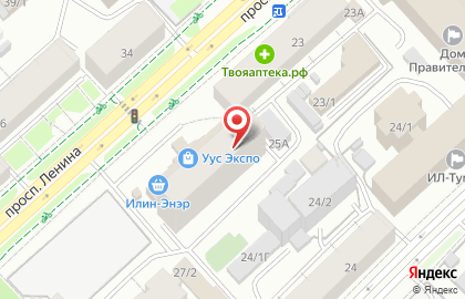 Банкомат Азиатско-Тихоокеанский Банк, Якутский филиал на проспекте Ленина, 25 на карте
