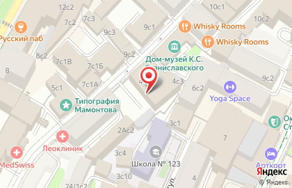 Посольство Греческой Республики в г. Москве в Леонтьевском переулке на карте