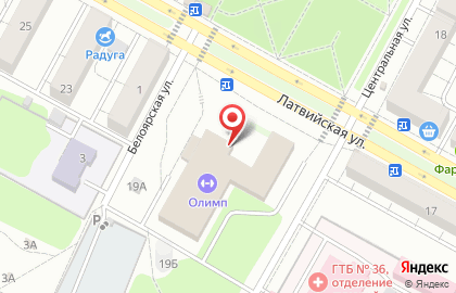 Клуб тхэквондо Олимп в Октябрьском районе на карте