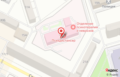 Больница Нижневартовская Психоневрологическая Больница на Спортивной улице на карте