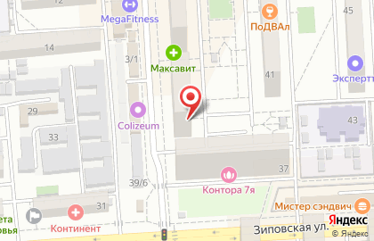 Везунчик на Зиповской улице на карте