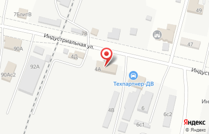 Торговая компания Транстехник-ДВ на Индустриальной улице на карте
