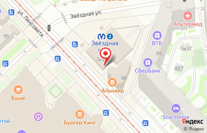 Салон продаж и обслуживания Теле2 в Московском районе на карте