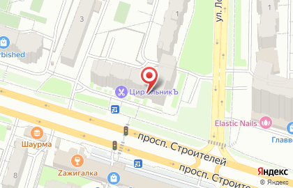 Компания по продаже билетов Авиаль плюс на проспекте Строителей на карте