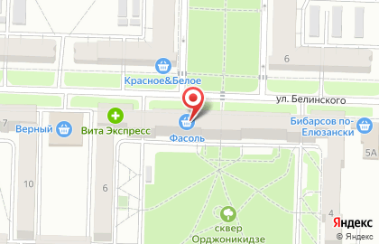 Супермаркет Фасоль в Авиастроительном районе на карте