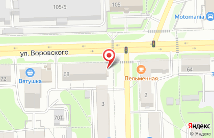 Салон оптики Ясно на улице Воровского на карте