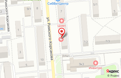 Городская клиническая поликлиника №16 на Римского-Корсакова на карте