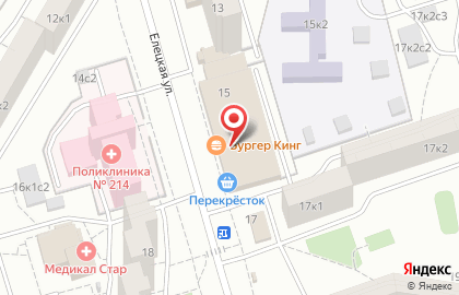Магазин Дисконт-центр №1 в Южном Орехово-Борисово на карте