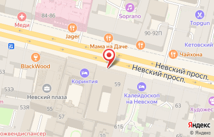 Банк ВТБ на метро Маяковская на карте
