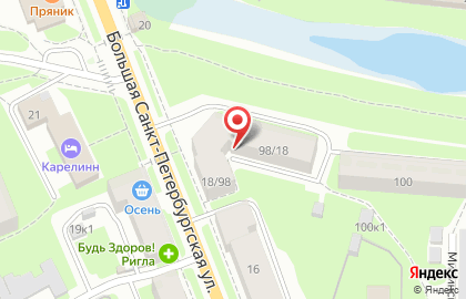Банкомат РОСТ БАНК на Большой Санкт-Петербургской улице на карте