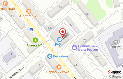 Ридикюль на улице Карла Маркса на карте