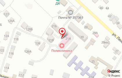 Участковая больница Предгорная районная больница на улице Ленина на карте