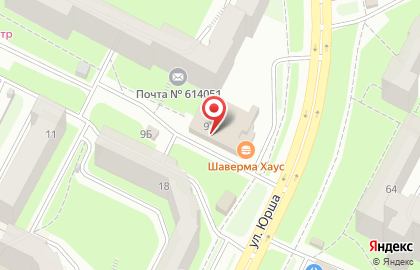 Парикмахерская Фантазия в Мотовилихинском районе на карте